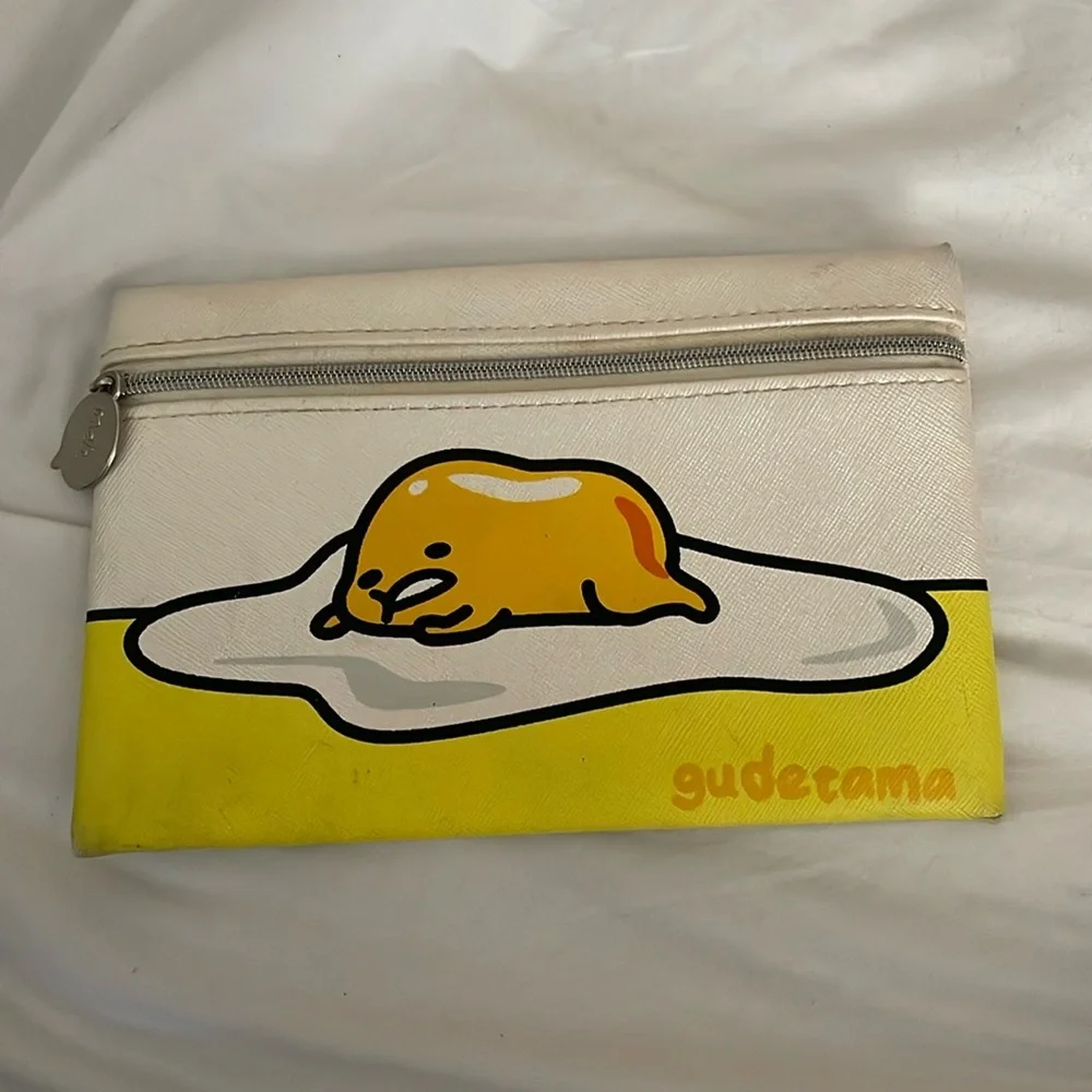 Gudetama makeup bag